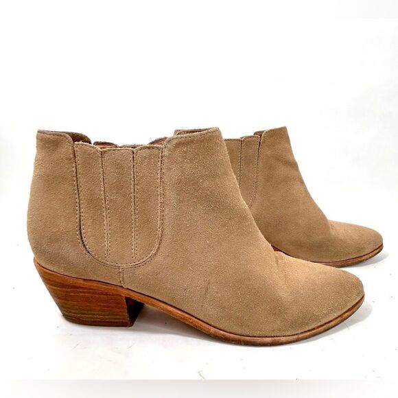 Joie Beige Suede Leather Barlow Western Booties size 40 EU / 9 US - Picture 10 of 13